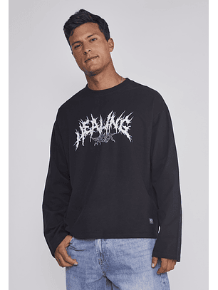 Polera Hombre Death Moda Negro Sioux