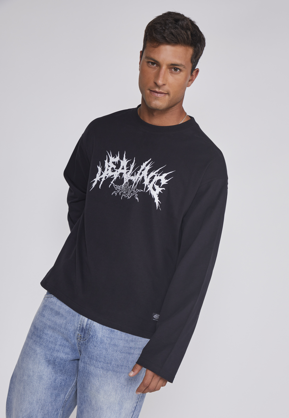 Polera Hombre Death Moda Negro Sioux 5