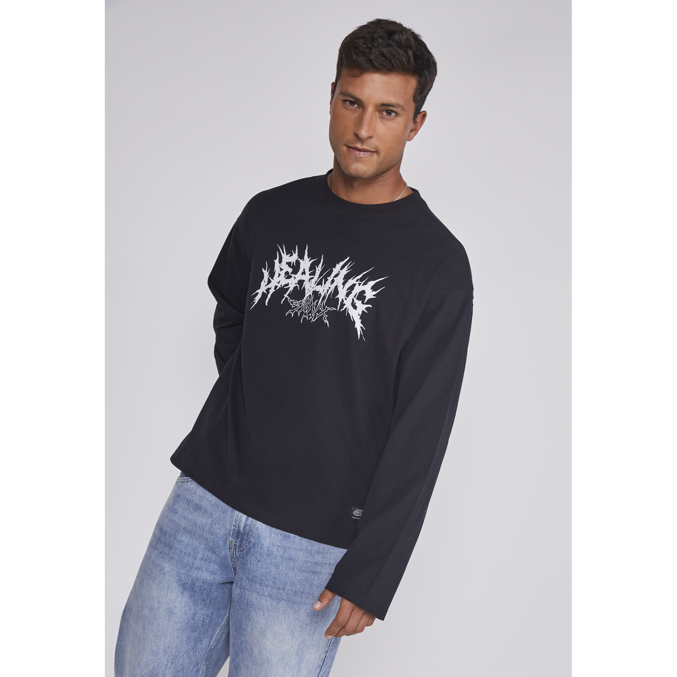 Polera Hombre Death Moda Negro Sioux 5