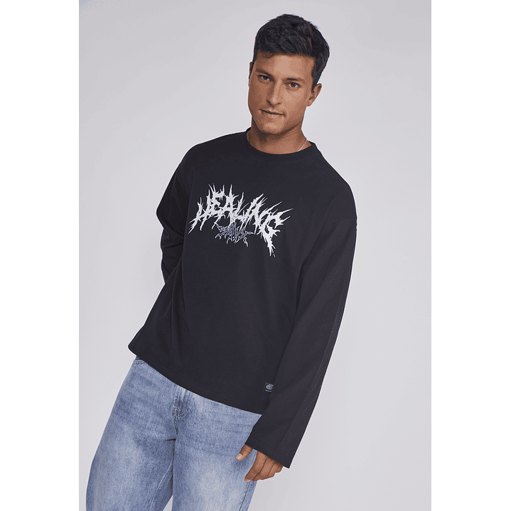 Polera Hombre Death Moda Negro Sioux 5