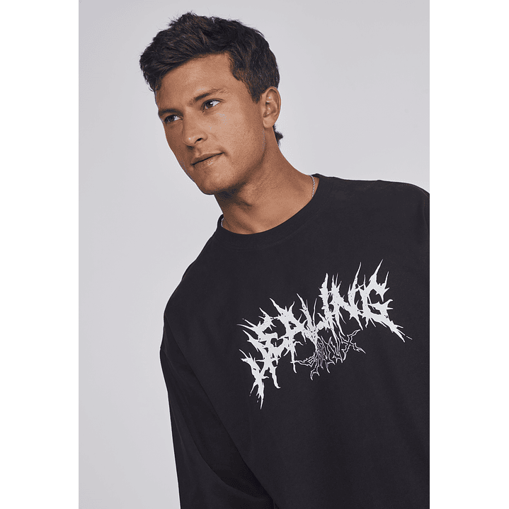 Polera Hombre Death Moda Negro Sioux 4