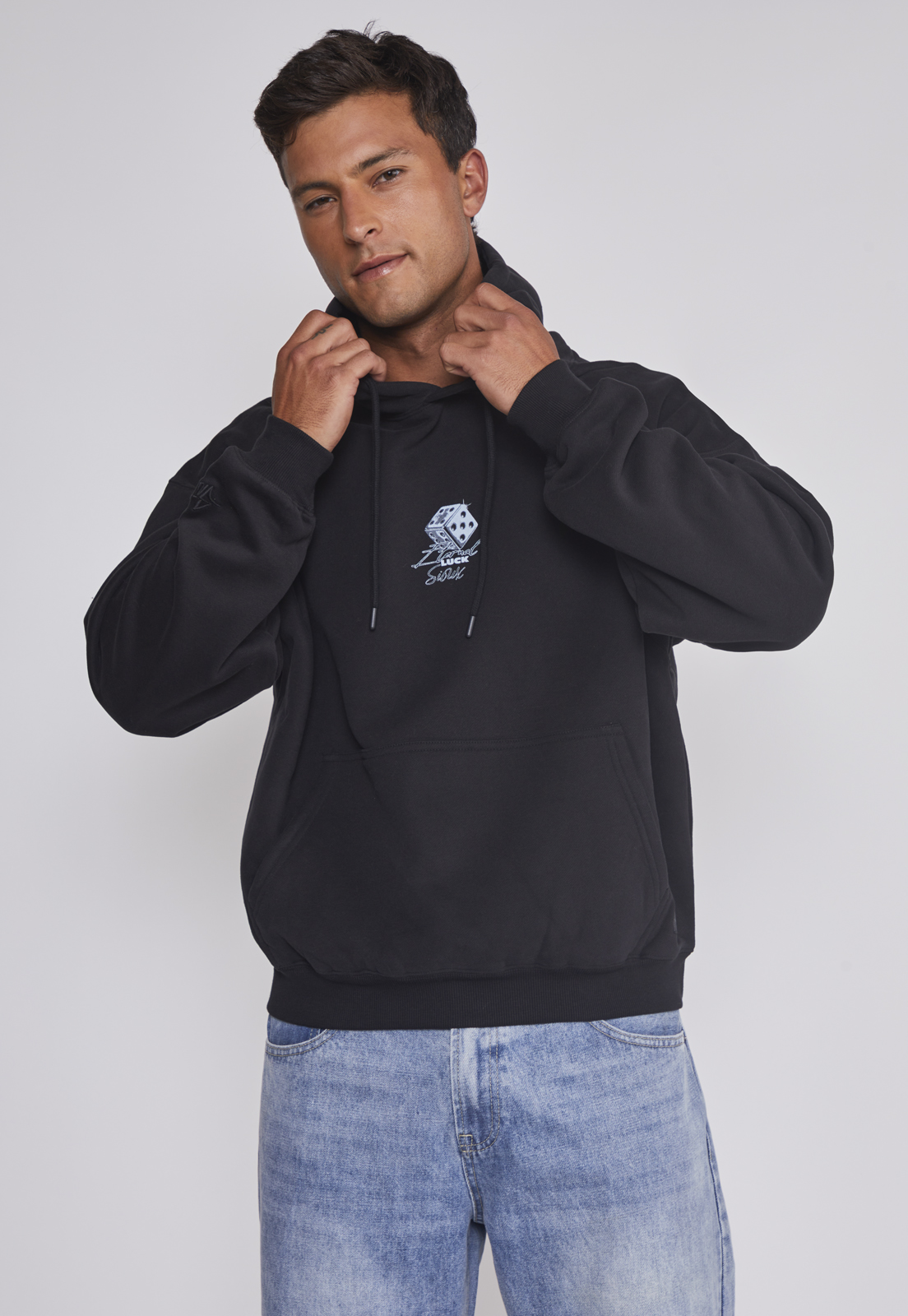 Polerón Hombre Dados Negro Sioux 1