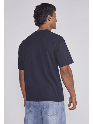 Polera Hombre Bordado Azul Sioux