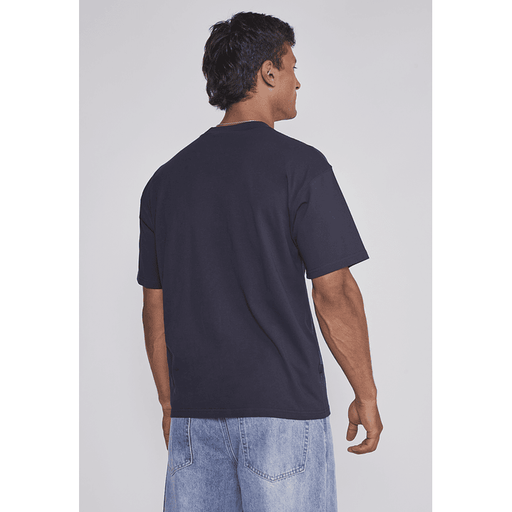 Polera Hombre Bordado Azul Sioux 2