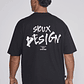 Polera Hombre Relaxed Graffitti Negro Sioux - Miniatura 2