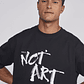 Polera Hombre Relaxed Graffitti Negro Sioux - Miniatura 4