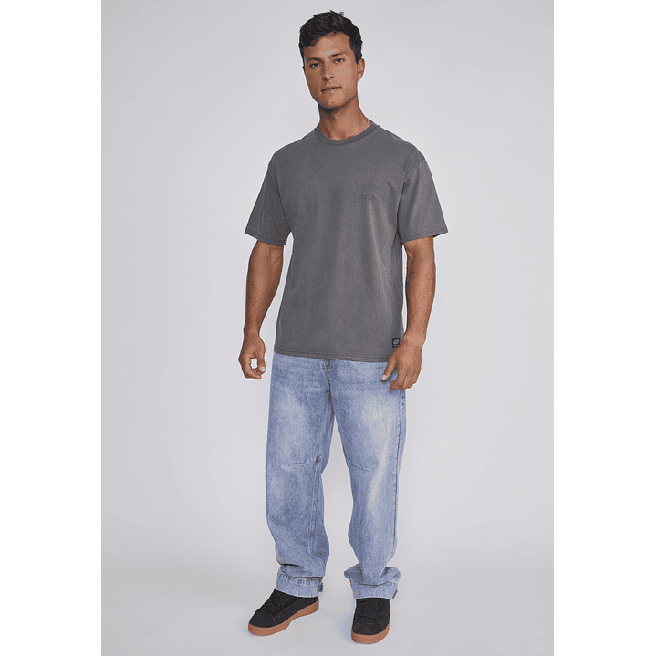 Polera Hombre Lavada Dinosaurio Café Sioux 3