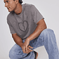 Polera Hombre Relaxed Corazón Café Sioux - Miniatura 5