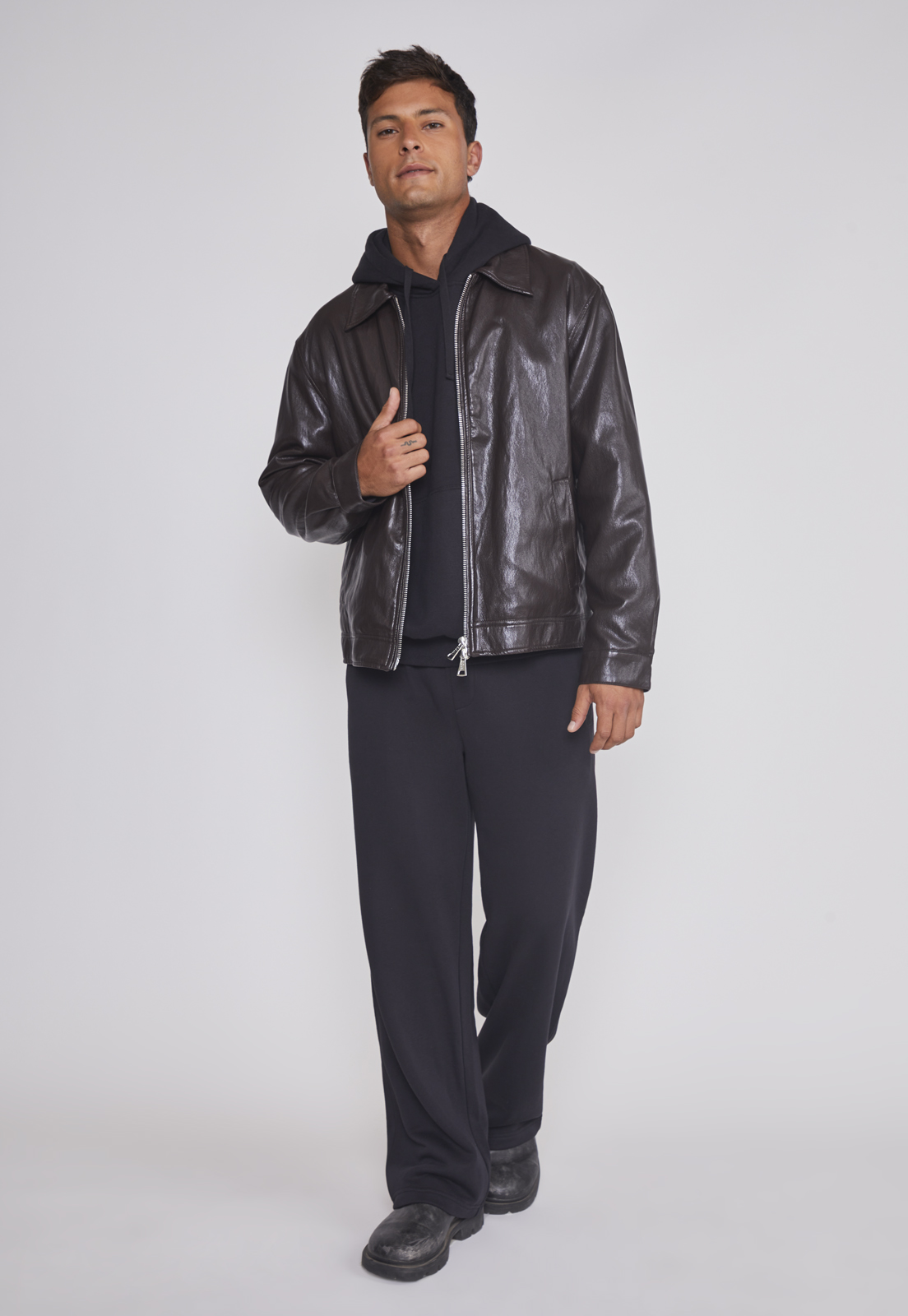 Chaqueta Hombre Eco Cuero Café Sioux 3