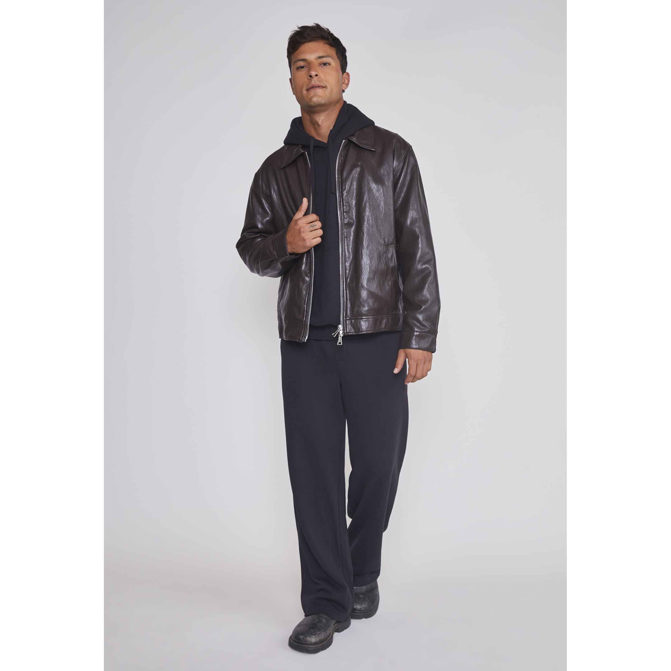 Chaqueta Hombre Eco Cuero Café Sioux 3