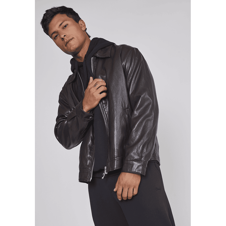 Chaqueta Hombre Eco Cuero Café Sioux 5
