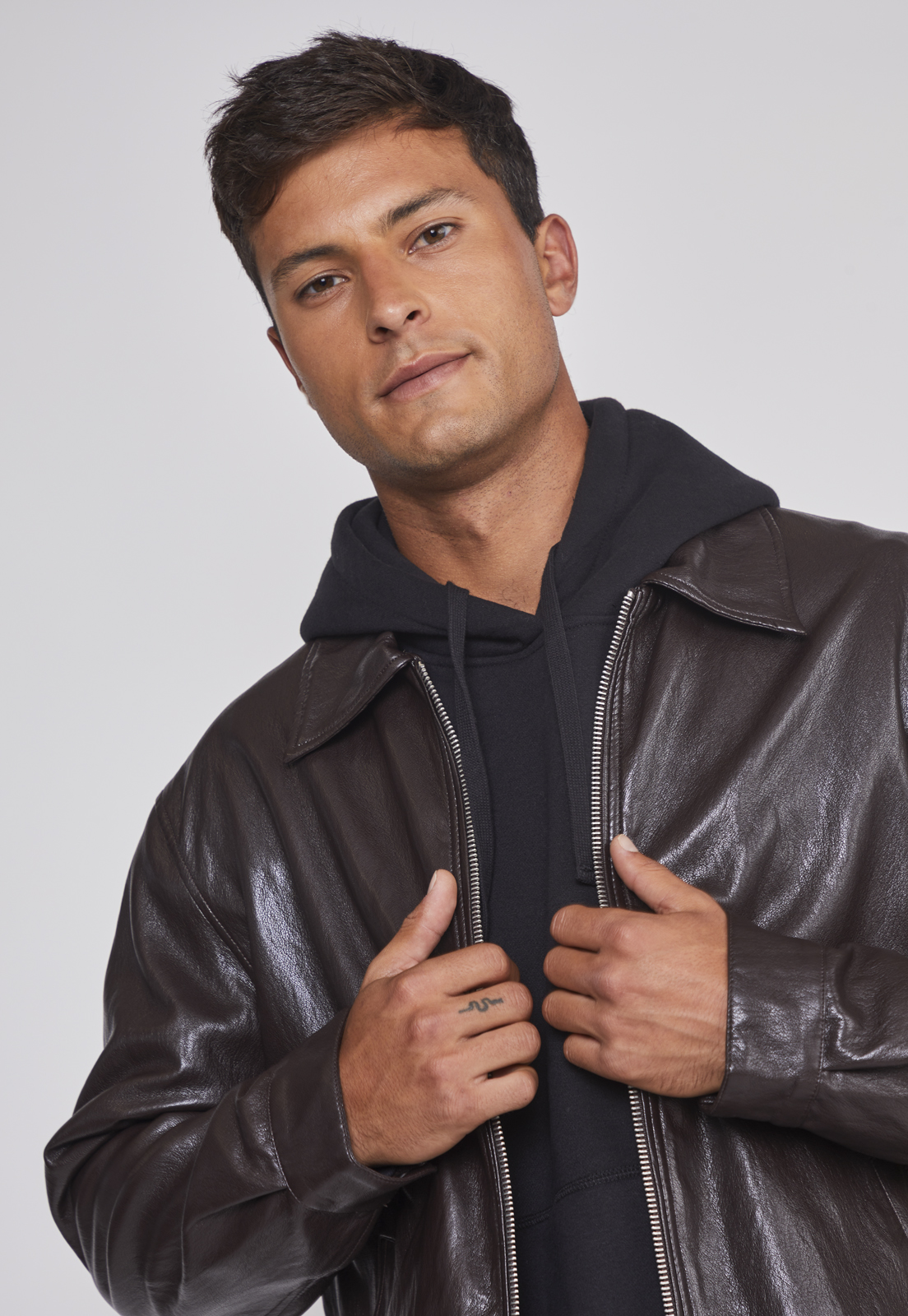 Chaqueta Hombre Eco Cuero Café Sioux 4