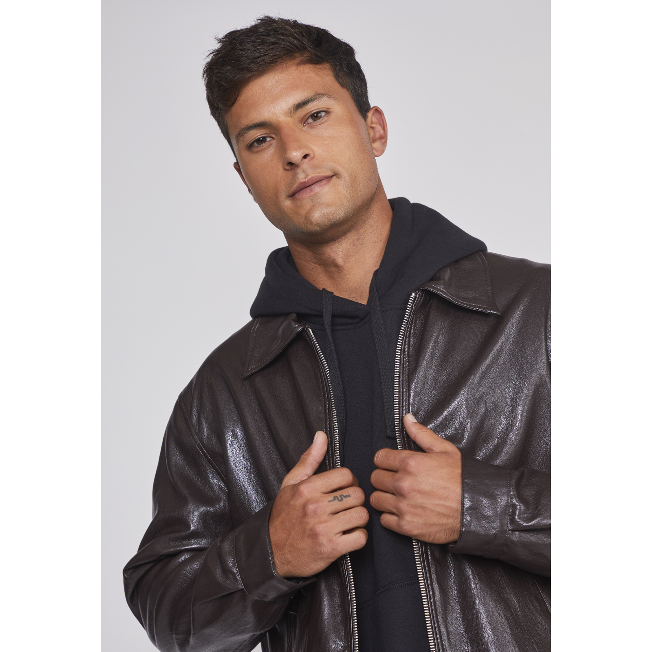 Chaqueta Hombre Eco Cuero Café Sioux 4