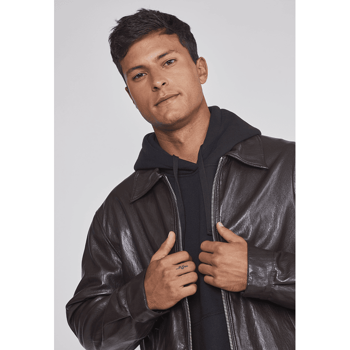 Chaqueta Hombre Eco Cuero Café Sioux 4