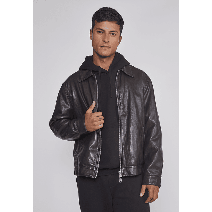 Chaqueta Hombre Eco Cuero Café Sioux 1