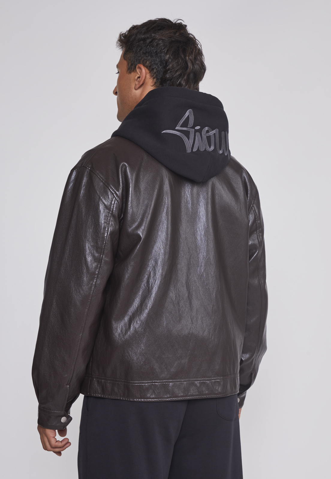 Chaqueta Hombre Eco Cuero Café Sioux 2