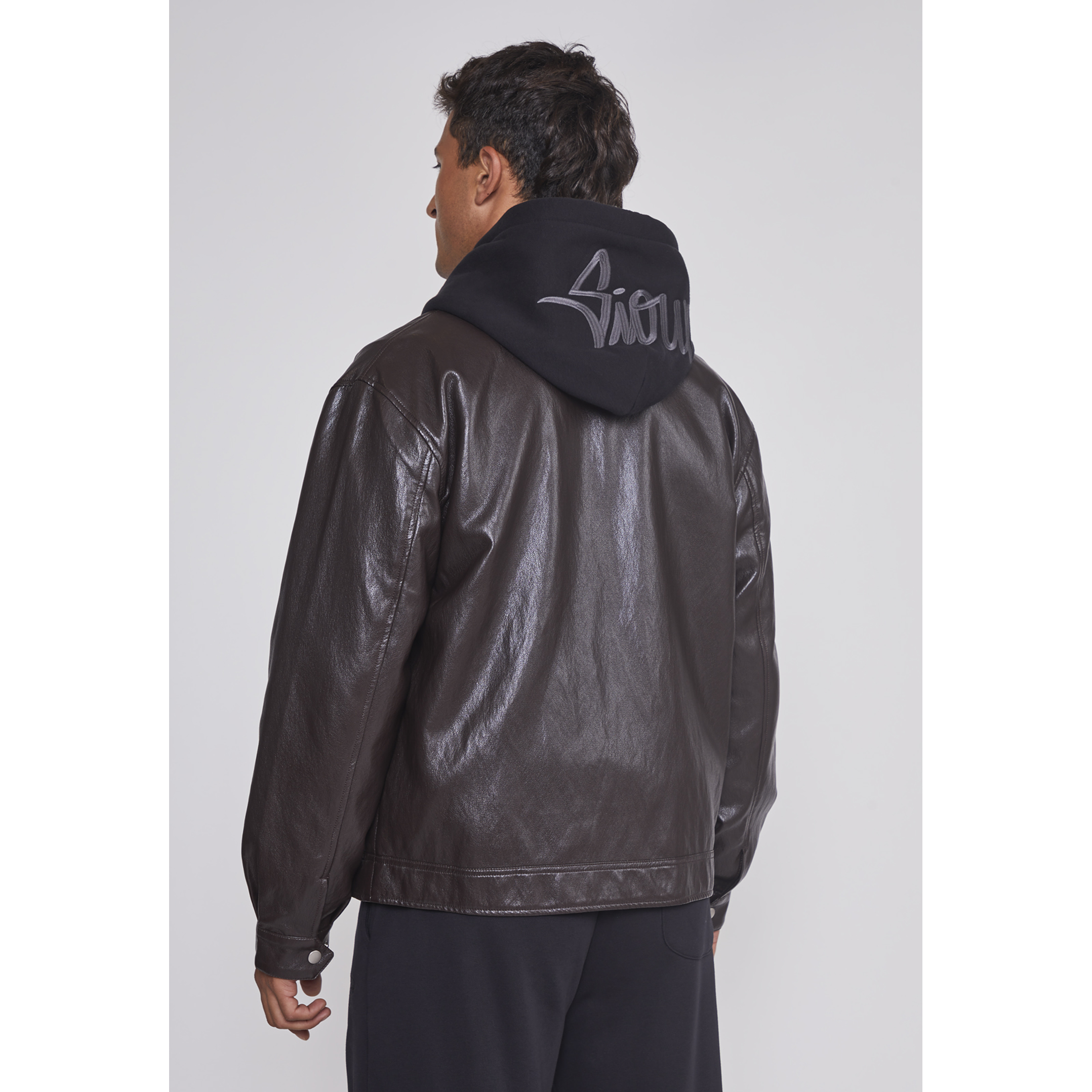 Chaqueta Hombre Eco Cuero Café Sioux 2
