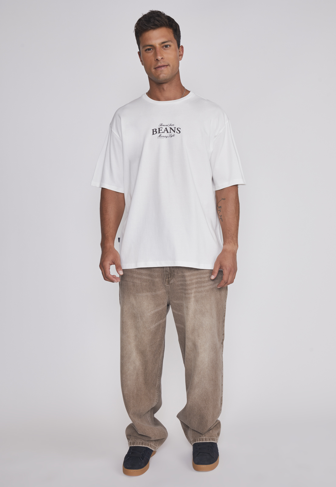 Polera Hombre Cafetera Blanco Sioux 4