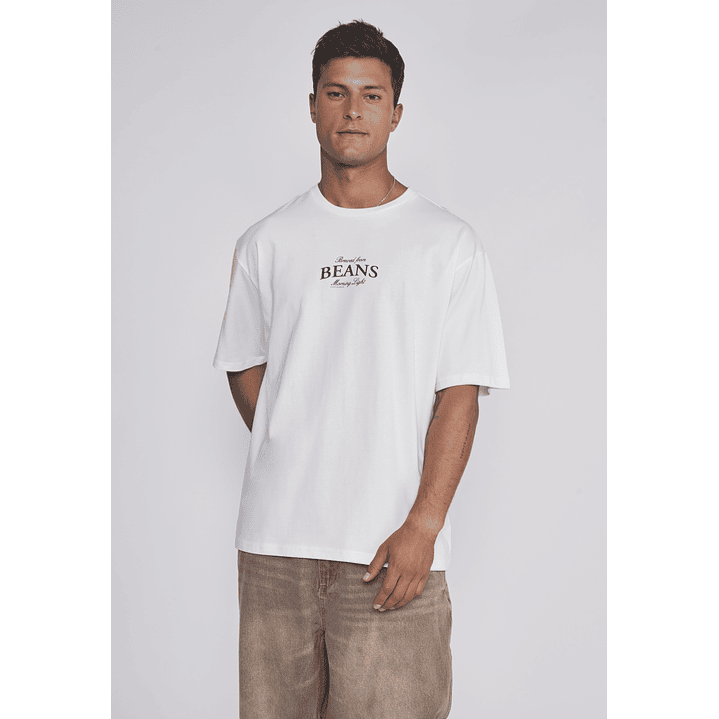 Polera Hombre Cafetera Blanco Sioux 1