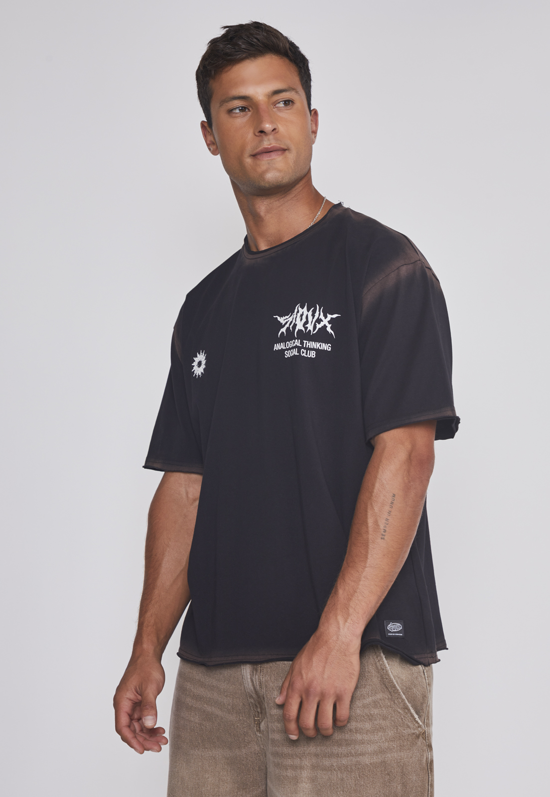 Polera Hombre Espalda Death Negro Sioux 1