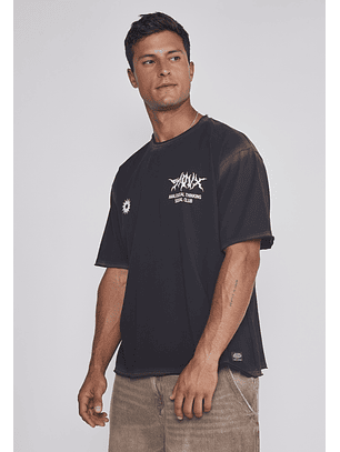 Polera Hombre Espalda Death Negro Sioux