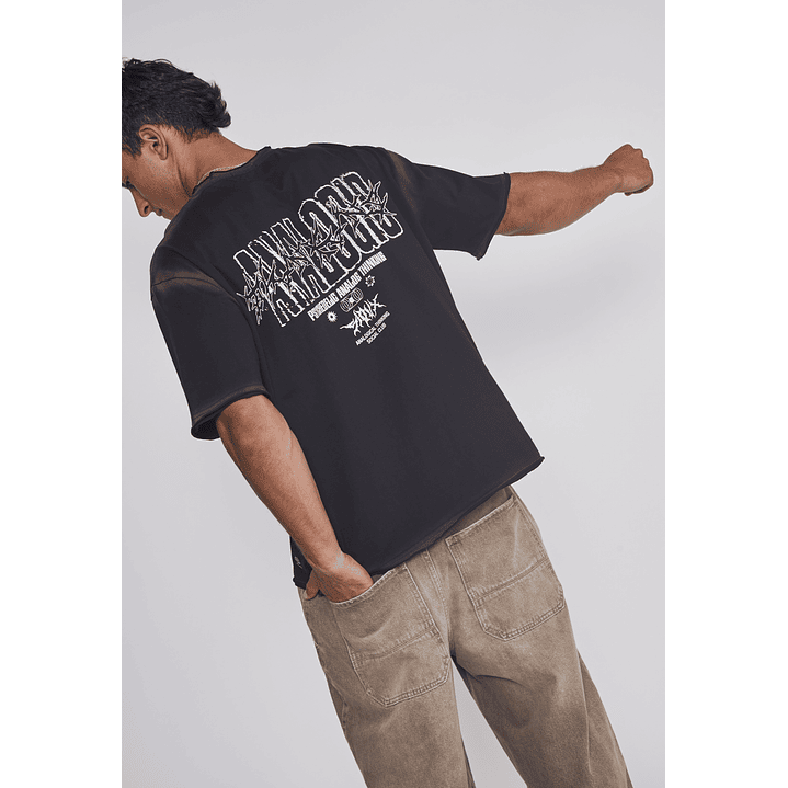 Polera Hombre Espalda Death Negro Sioux 5