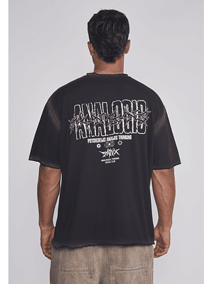 Polera Hombre Espalda Death Negro Sioux