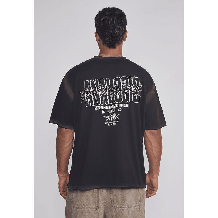 Polera Hombre Espalda Death Negro Sioux 2