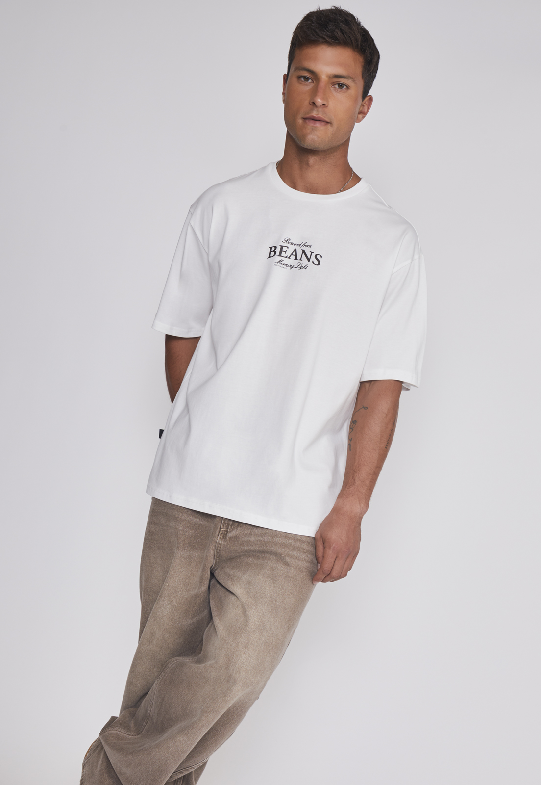 Jeans Hombre Skater Proceso Café Sioux 5