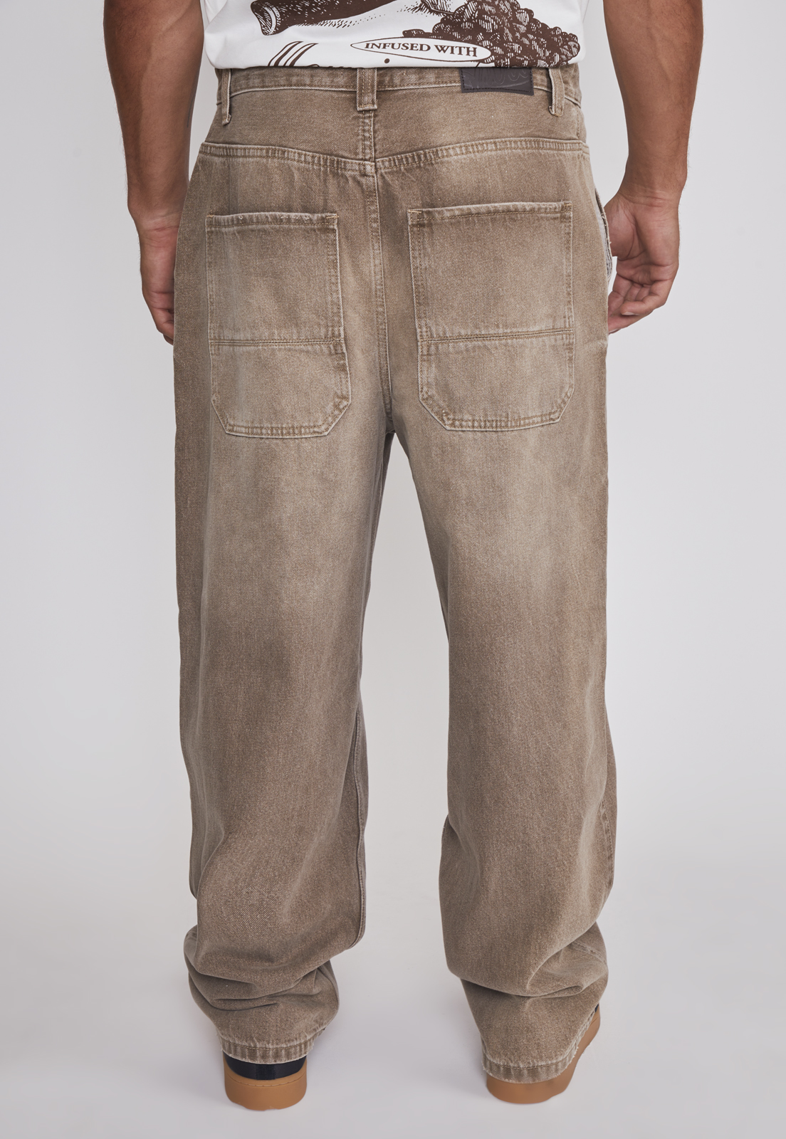 Jeans Hombre Skater Proceso Café Sioux 2