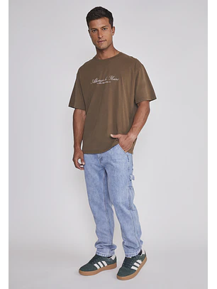 Jeans Hombre Carpintero Cierre Celeste Sioux