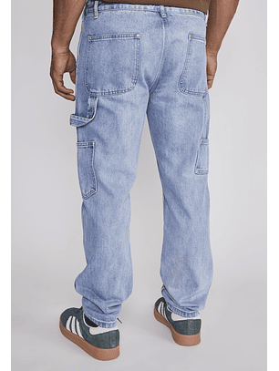 Jeans Hombre Carpintero Cierre Celeste Sioux