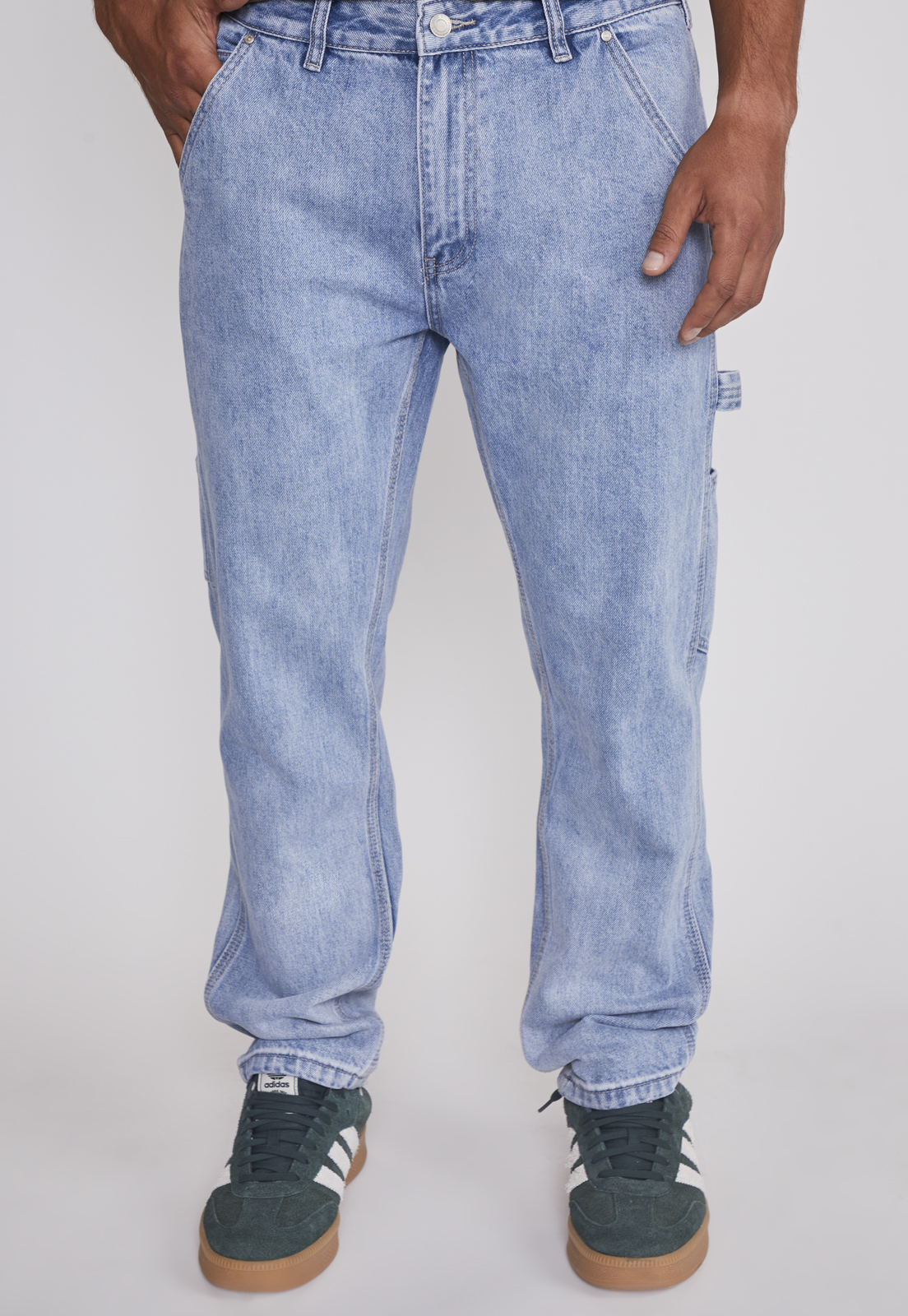 Jeans Hombre Carpintero Cierre Celeste Sioux 1