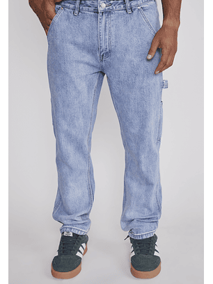 Jeans Hombre Carpintero Cierre Celeste Sioux