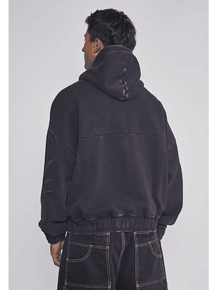 Polerón Hombre Moda Brazos Negro Sioux