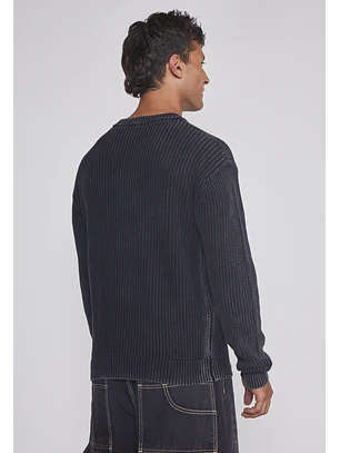 Sweater Hombre Lavado Death Negro Sioux