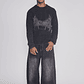 Jeans Hombre Mega Baggy Parche Negro Sioux - Miniatura 3