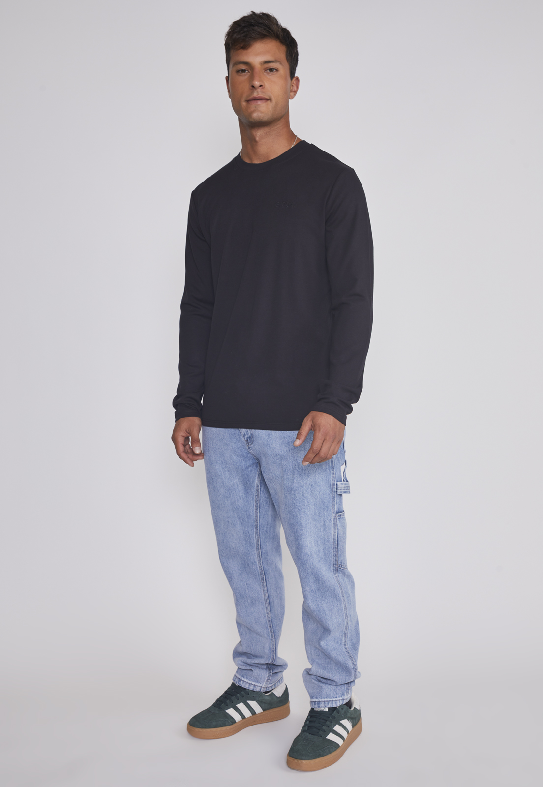 Polera Hombre Tipo Camiseta Térmica Negro Sioux 3