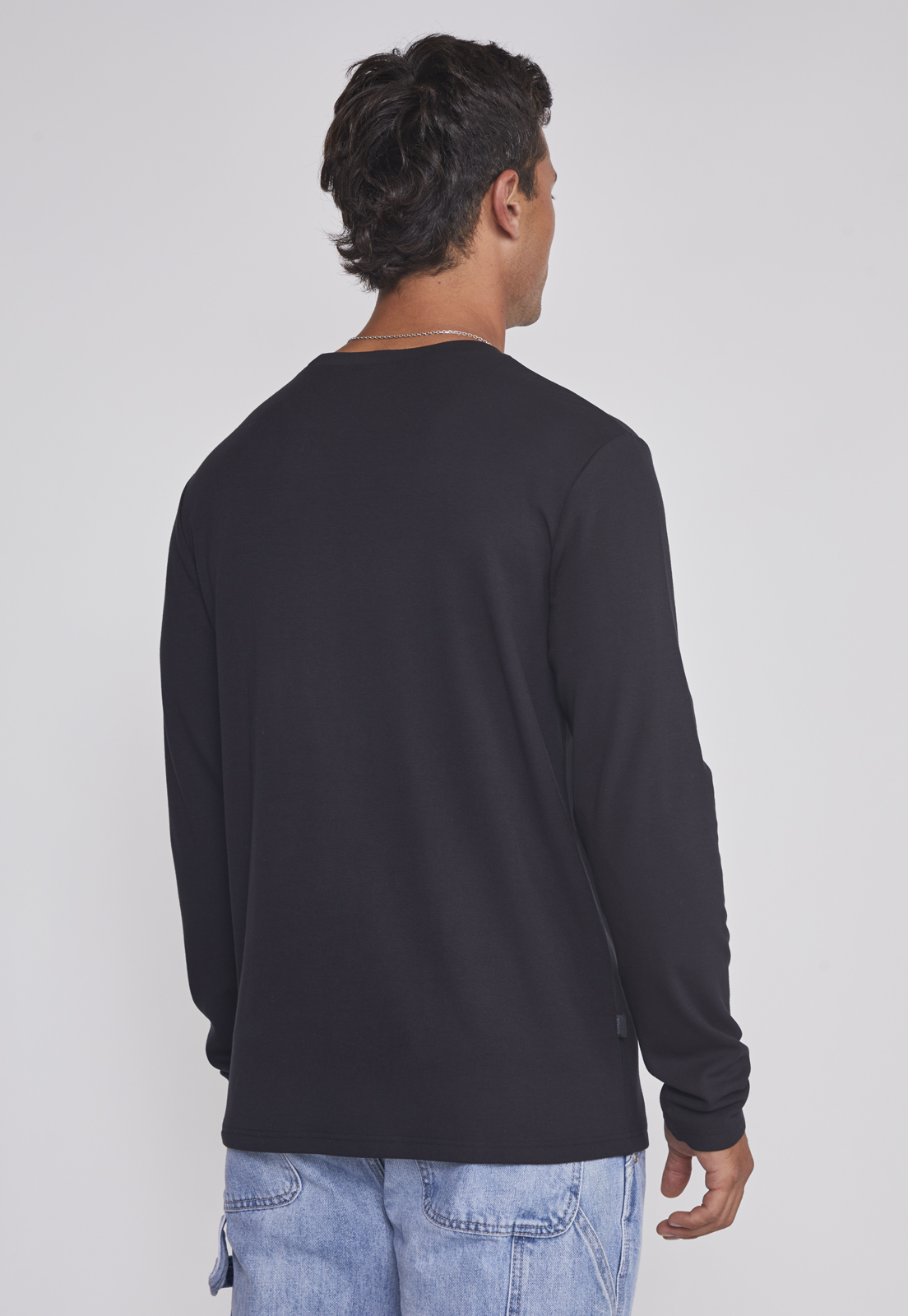 Polera Hombre Tipo Camiseta Térmica Negro Sioux 2