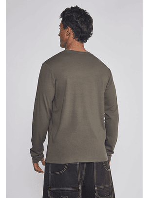 Polera Hombre Tipo Camiseta Térmica Verde Sioux