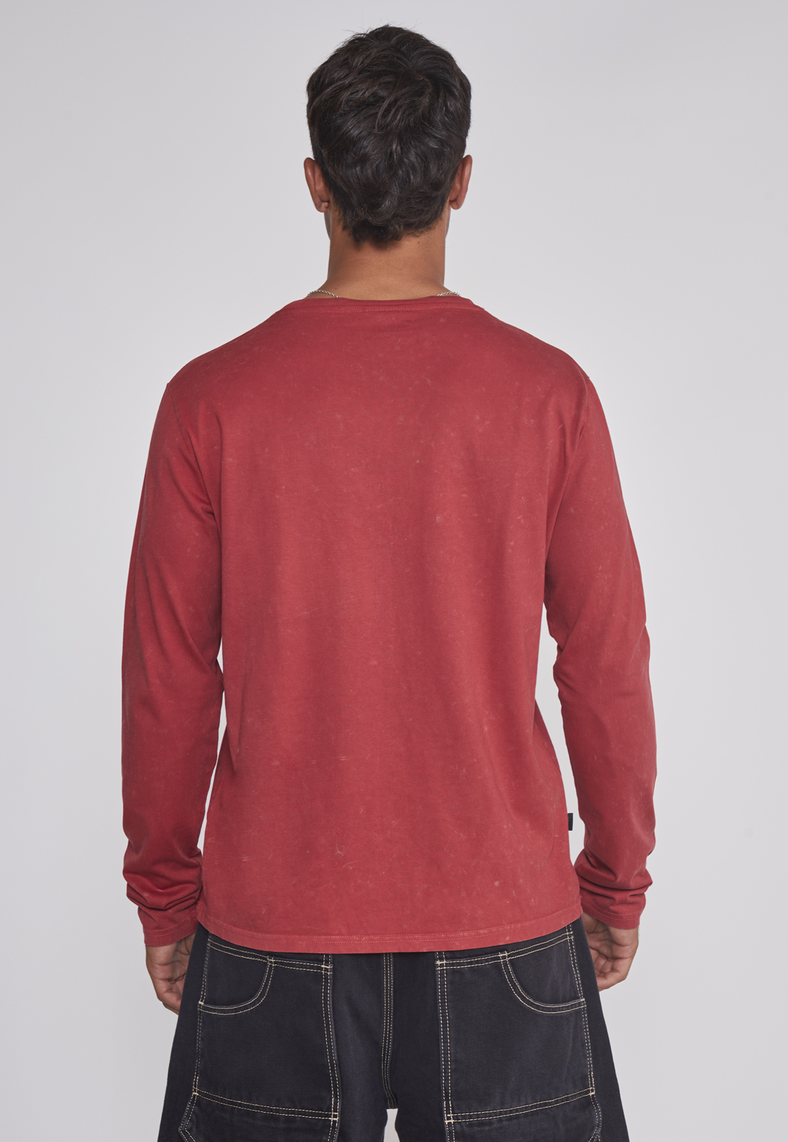 Polera Hombre Lavada Strass Rojo Sioux 2