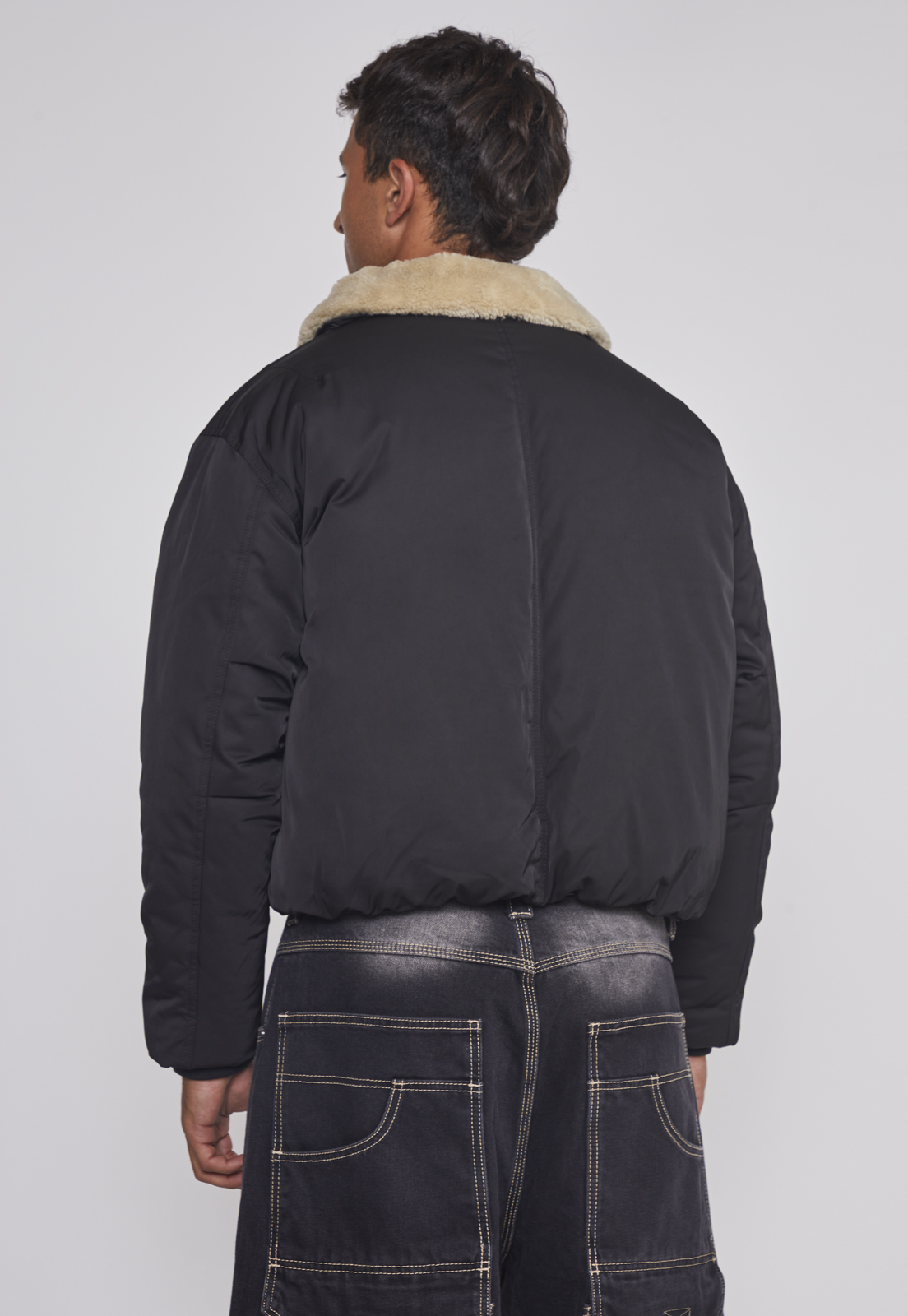 Chaqueta Hombre Cuello Solapa Negro Sioux 2