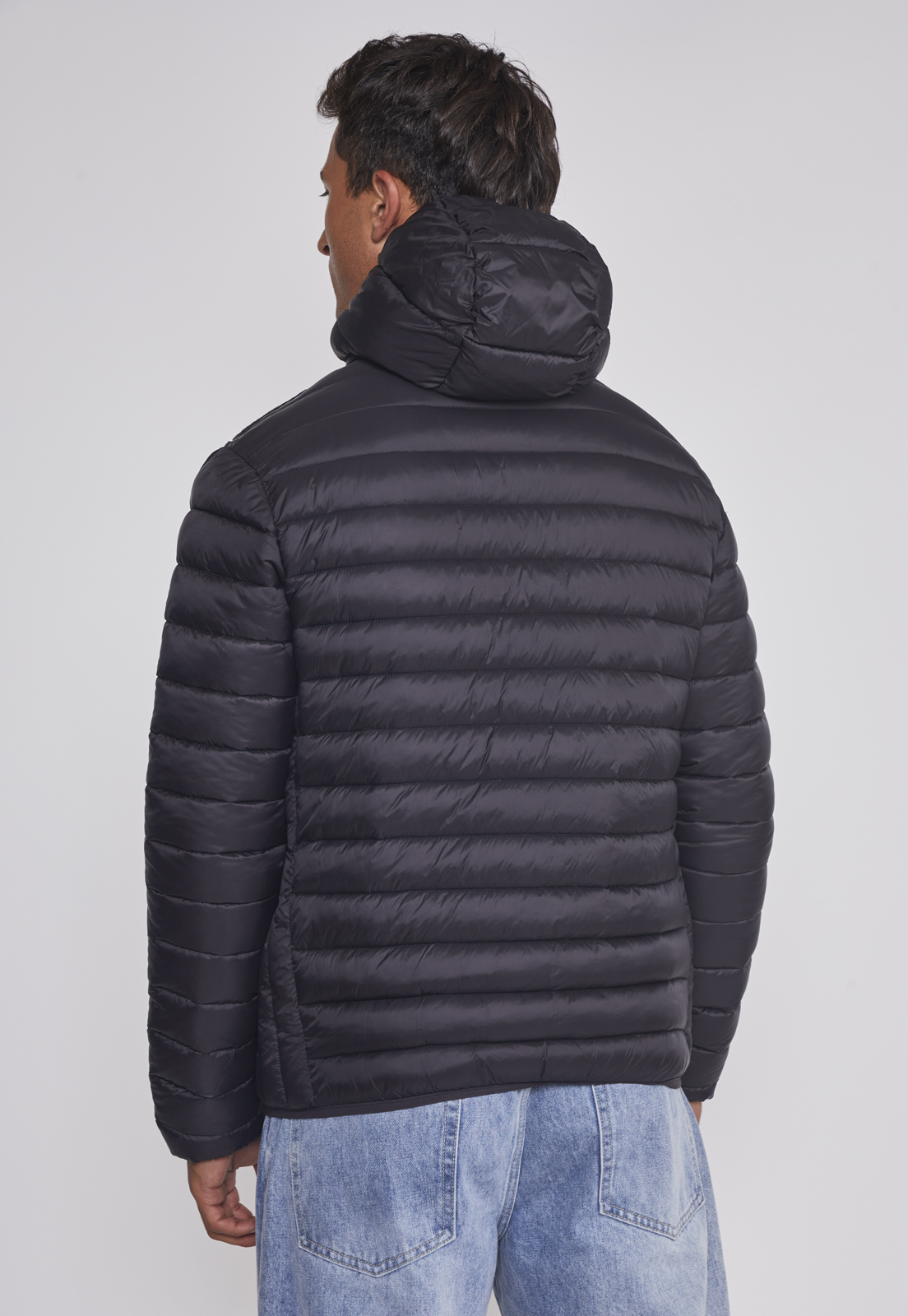 Parka Hombre Basica Con Gorro Negro Sioux 2