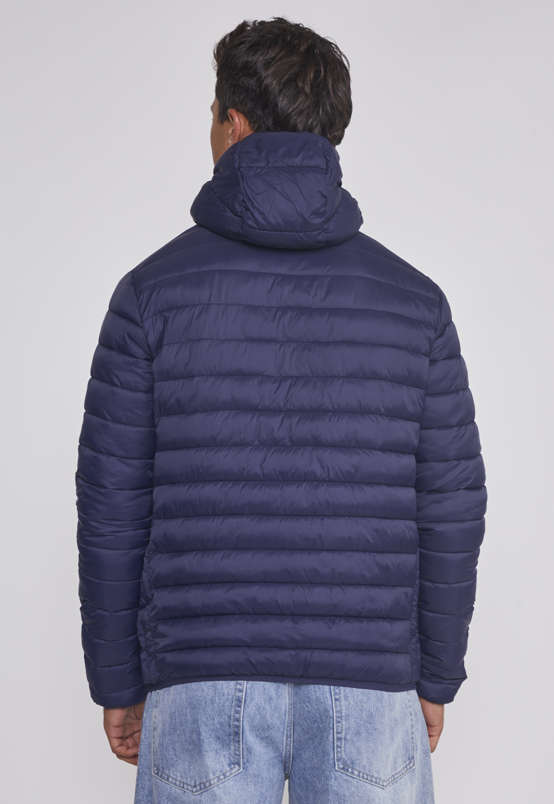 Parka Hombre Basica Con Gorro Azul Sioux 2