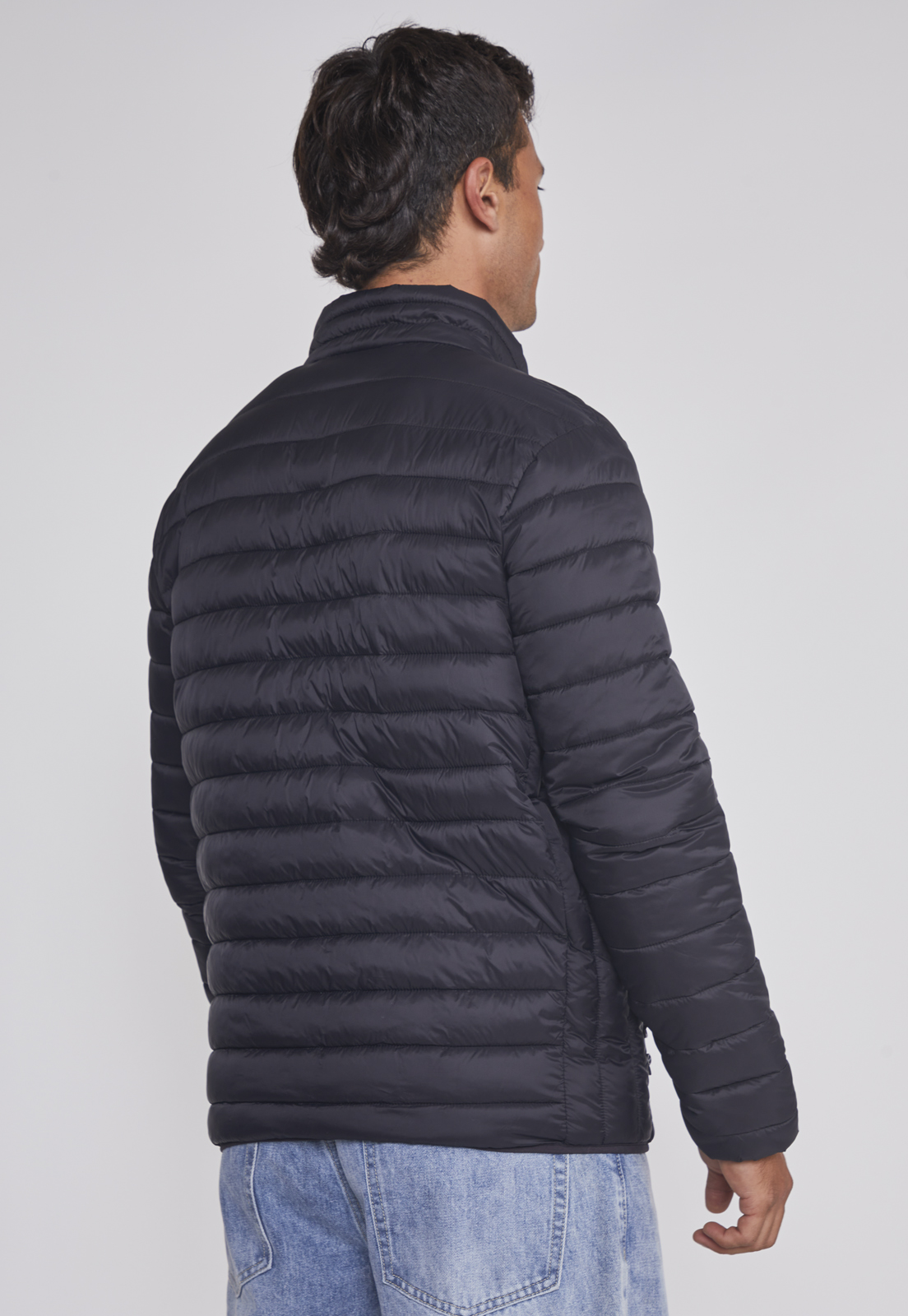 Parka Hombre Basica Lineas Negro Sioux 2