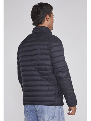Parka Hombre Basica Lineas Negro Sioux