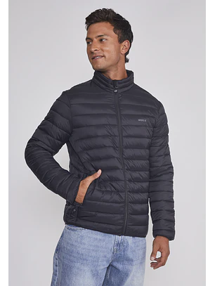 Parka Hombre Basica Lineas Negro Sioux