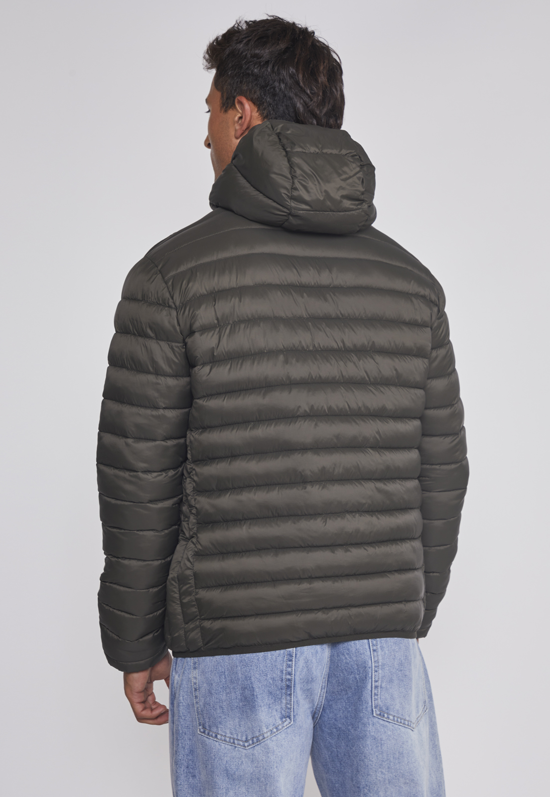 Parka Hombre Basica Con Gorro Verde Sioux 2