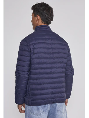 Parka Hombre Basica Lineas Azul Sioux