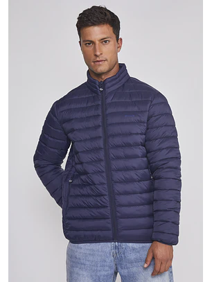Parka Hombre Basica Lineas Azul Sioux